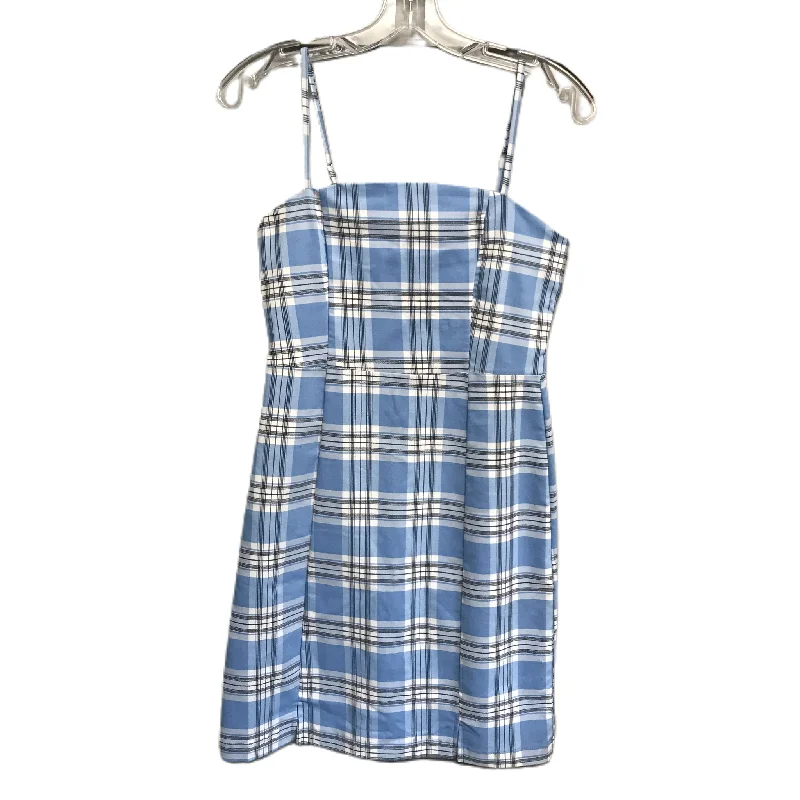 Weekend Deal Plaid Pattern Dress Casual Short By Altard State, Size: M