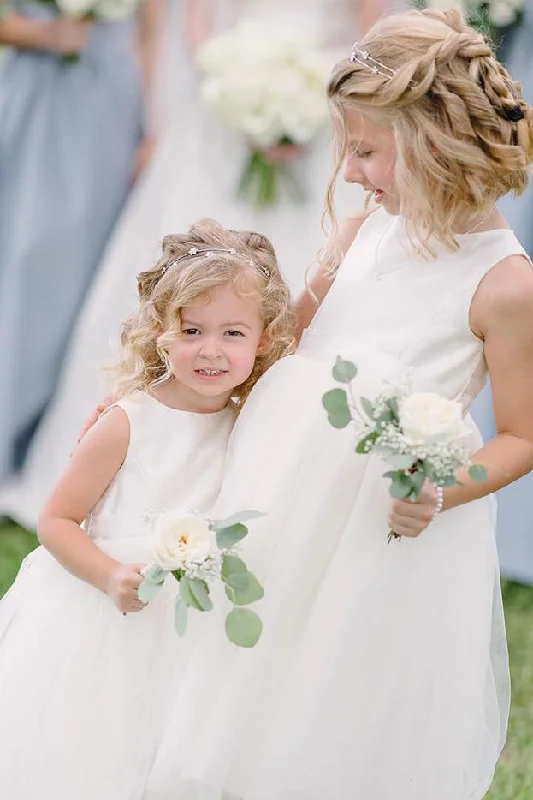 Lowest Price Adorable Ivory Flower Girl Dress