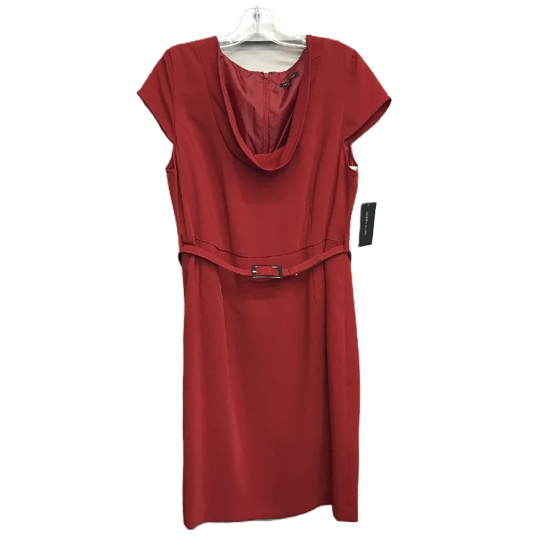 Steals and Deals Red Dress Work By Rafaella, Size: L