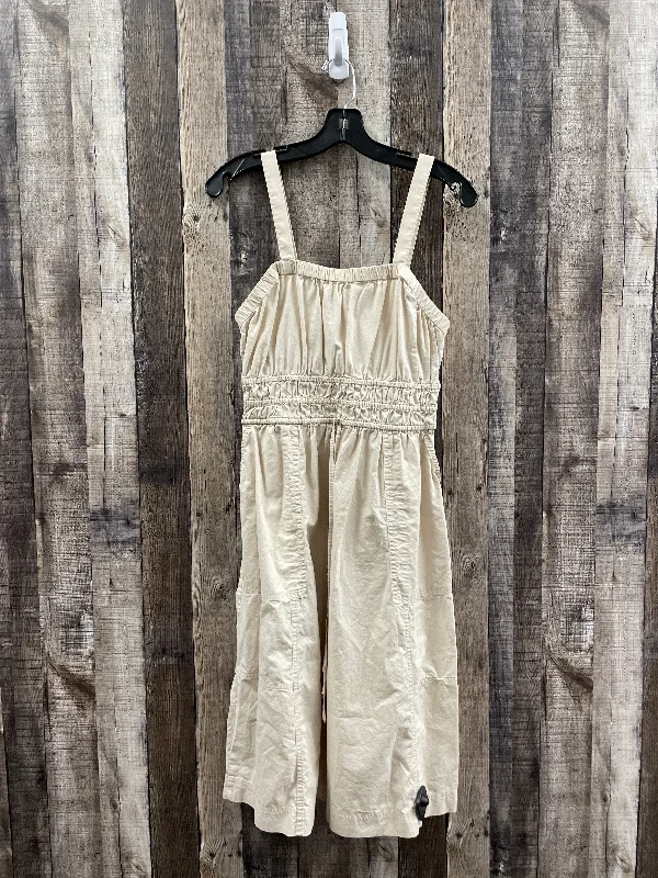 Best Bargains Beige Dress Casual Midi Universal Thread, Size M