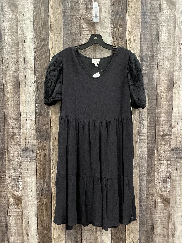 Markdowns Black Dress Casual Midi Ava James, Size S