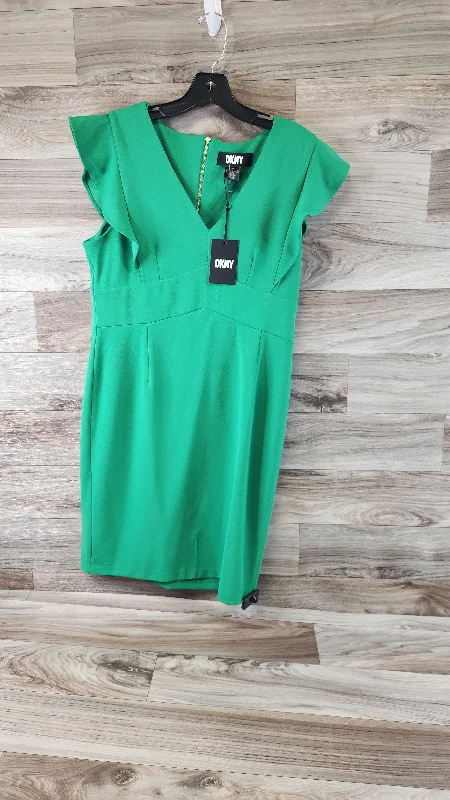 Bargain Bin Green Dress Casual Midi Dkny, Size L