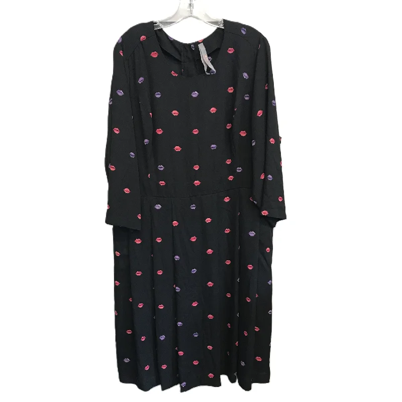 Special Offer Black Dress Work By Seven 7, Size: 2x