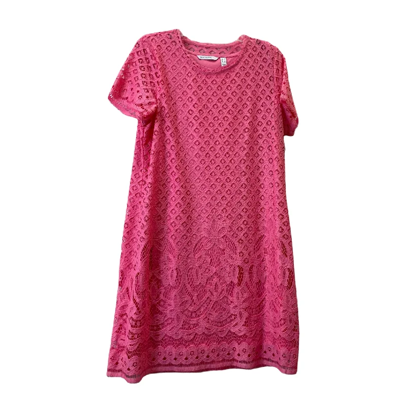 Unmissable Offer Pink Dress Casual Midi By Isaac Mizrahi, Size: L