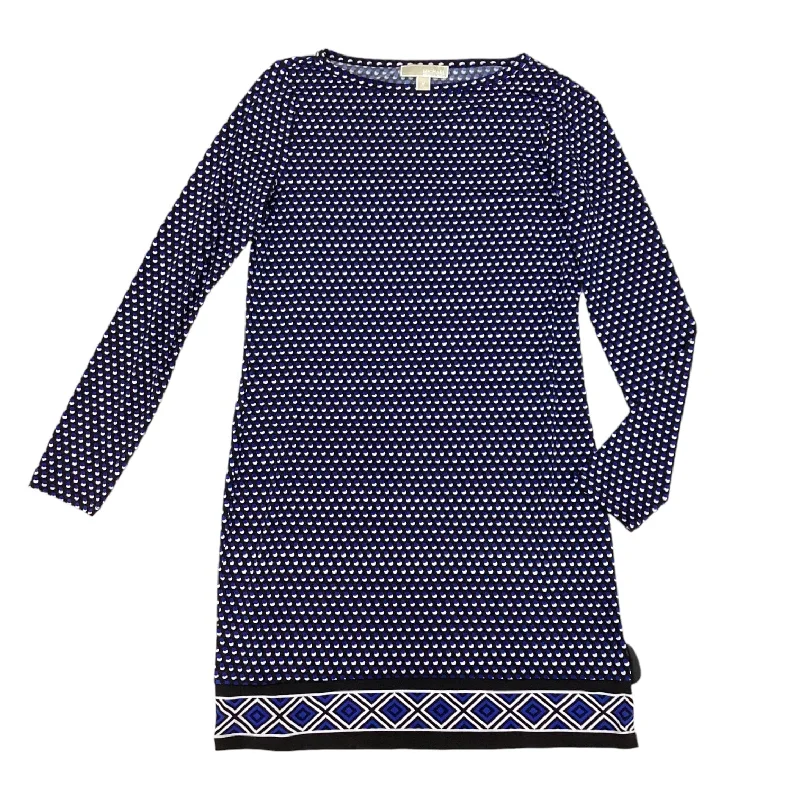 Big Discounts Black & Blue Dress Casual Midi Michael Kors, Size M