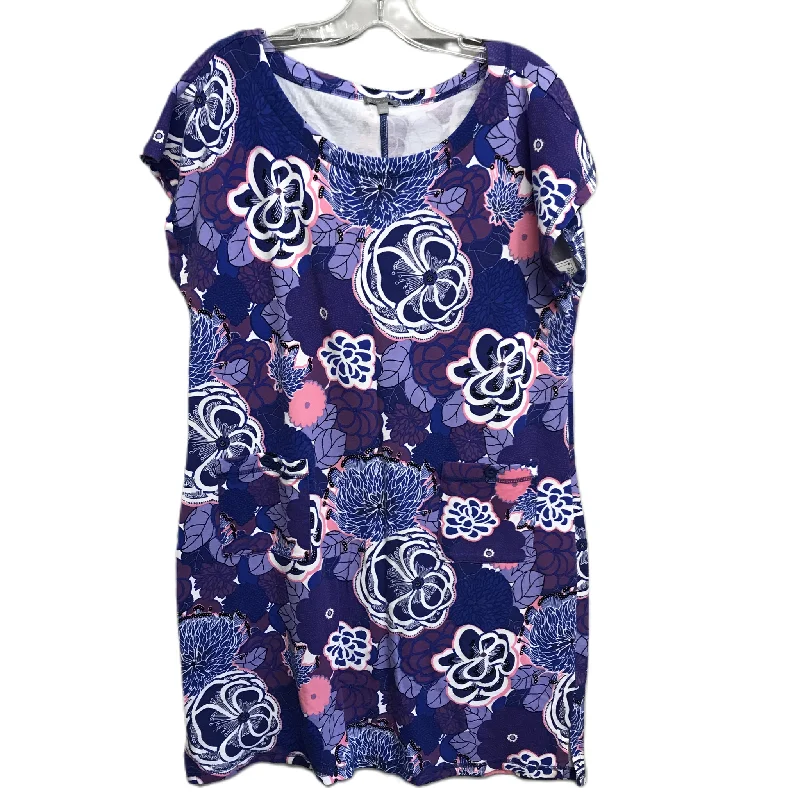 Can't Be Beat Floral Print Dress Casual Midi By Talbots, Size: L
