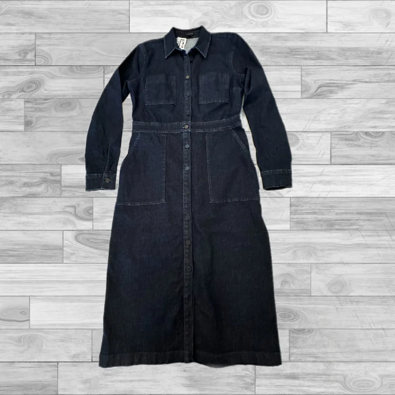 Mega Sale Denim Blue Dress Casual Midi Ann Taylor, Size 6