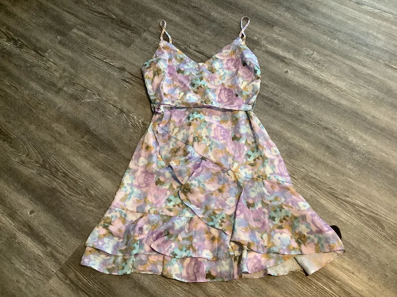 Price Slash Purple Dress Casual Short Peach Love Cream California, Size M