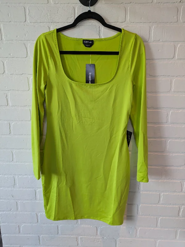 Huge Discounts Green Dress Casual Short Bebe, Size L