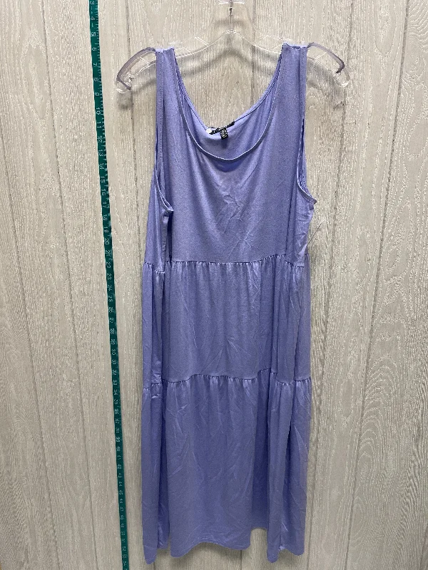 Low Prices Purple Dress Casual Midi Eileen Fisher, Size Xl
