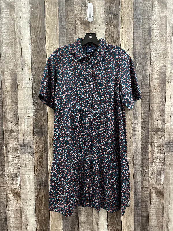 Flash Sale Blue Dress Casual Midi Gap, Size S