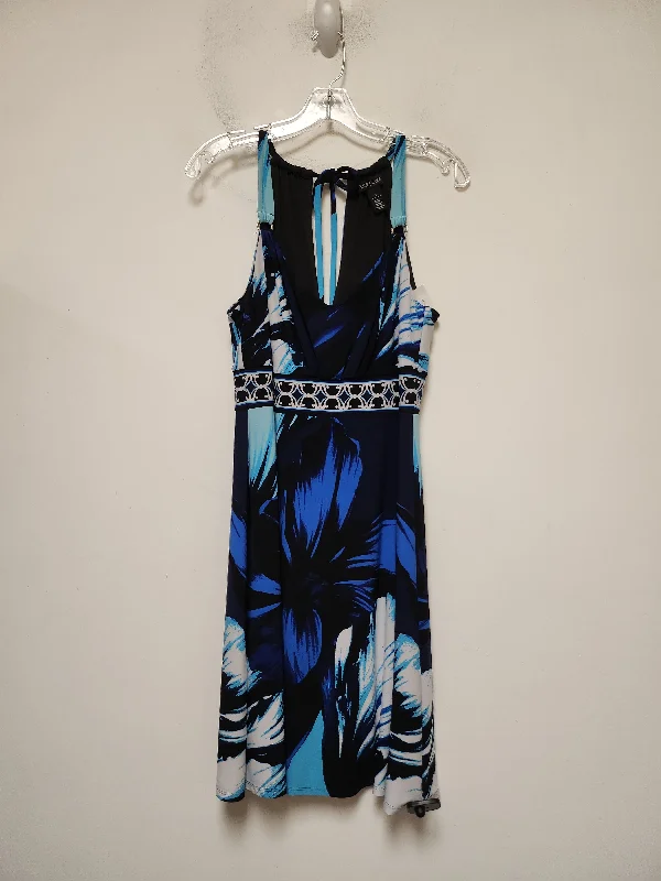 Last Chance Blue Dress Casual Short White House Black Market, Size S