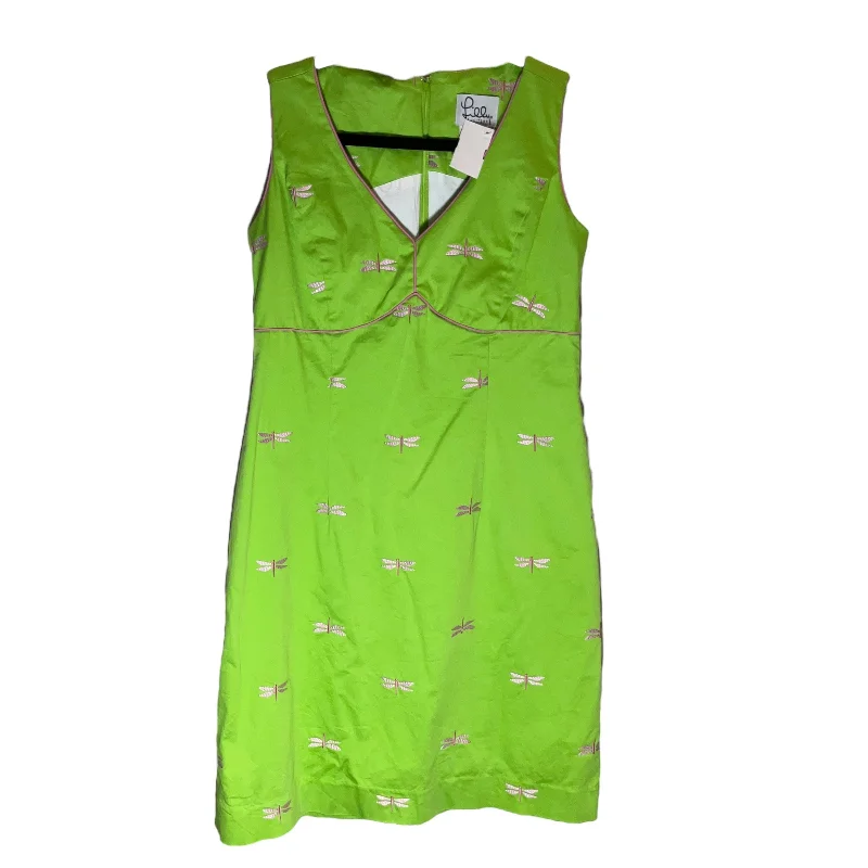 Bargain Blast Green & Pink Dress Casual Short Lilly Pulitzer, Size 12