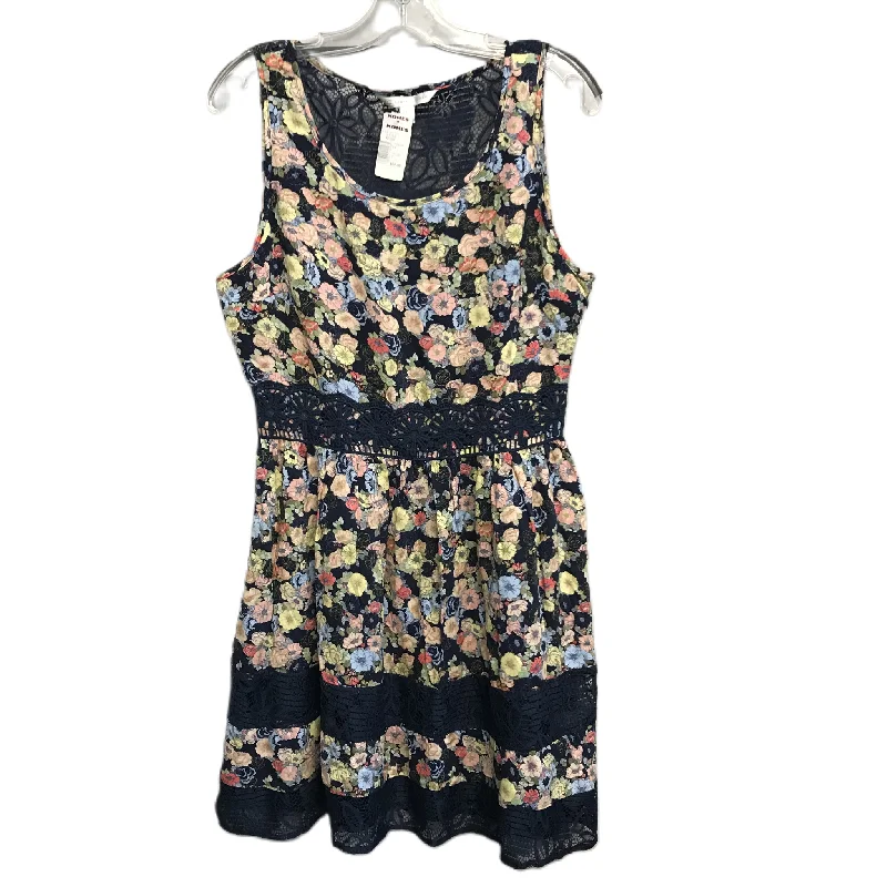 Year-End Sale Floral Print Dress Casual Short By Lc Lauren Conrad, Size: Large