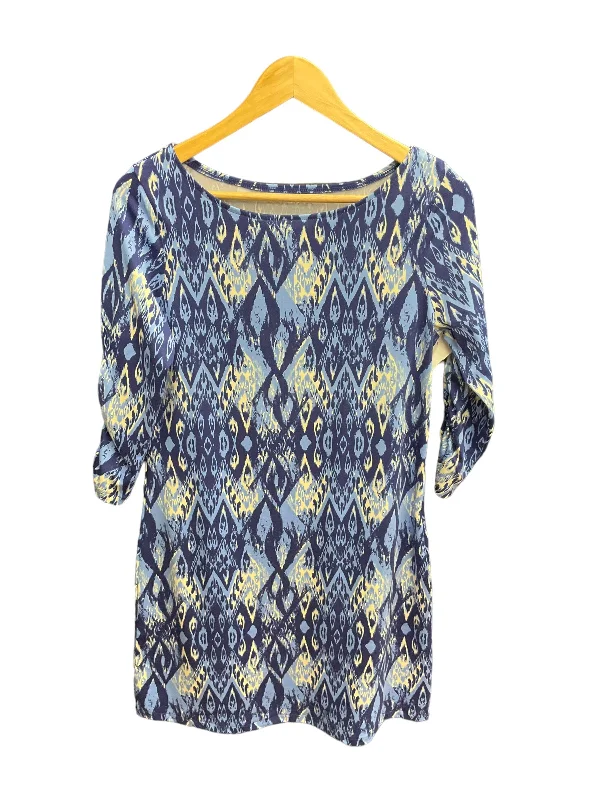 Warehouse Sale Blue Dress Casual Short Clothes Mentor, Size M