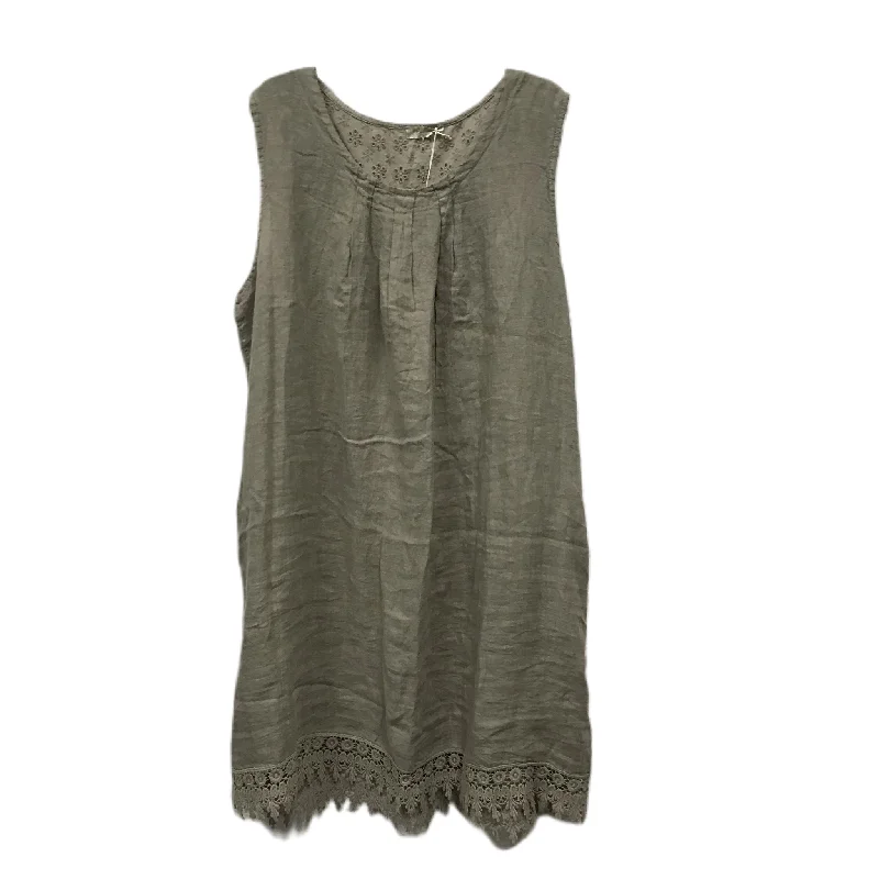 Exclusive Savings Beige Dress Casual Short By bellambra, Size: 2x
