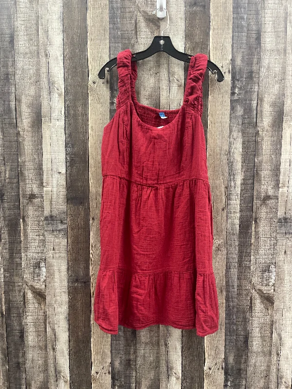 Mega Sale Red Dress Casual Short Old Navy, Size Xl