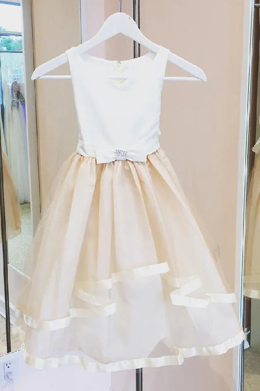 Crazy Deals Adorable Flower Girl Dress with Bowknot