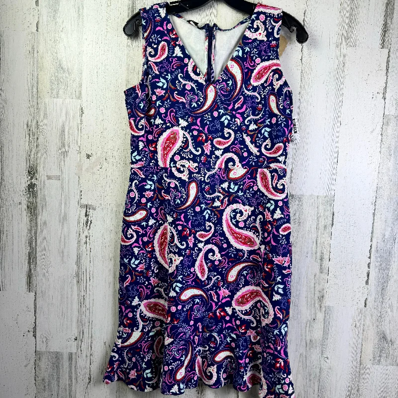 Can't Miss Paisley Print Dress Casual Short Talbots, Size M