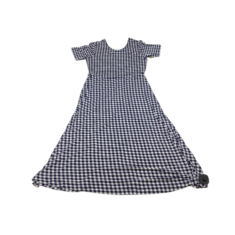 Stock Clearance Blue & White Dress Casual Maxi Draper James, Size S