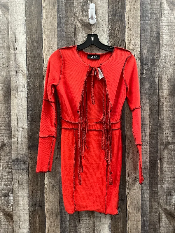 Super Sale Red Dress Casual Short Akira, Size S