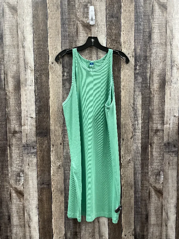Price Smash Green Dress Casual Midi Old Navy, Size 2x