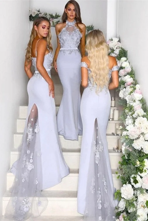 Last Chance Mermaid Sequins Lilac Long Bridesmaid Dress