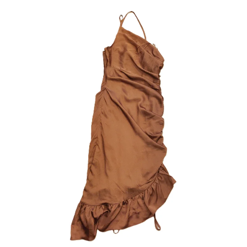 Limited Time Offer Bronze Dress Party Long By Dress Forum, Size: S