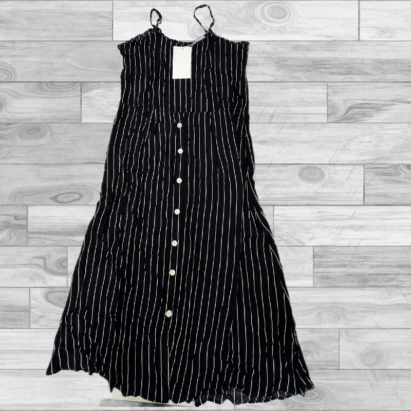 Price Reduction Striped Pattern Dress Casual Maxi Clothes Mentor, Size Xl