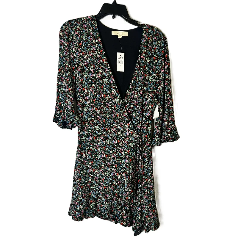 Great Deals Floral Print Dress Casual Short By Loft, Size: S