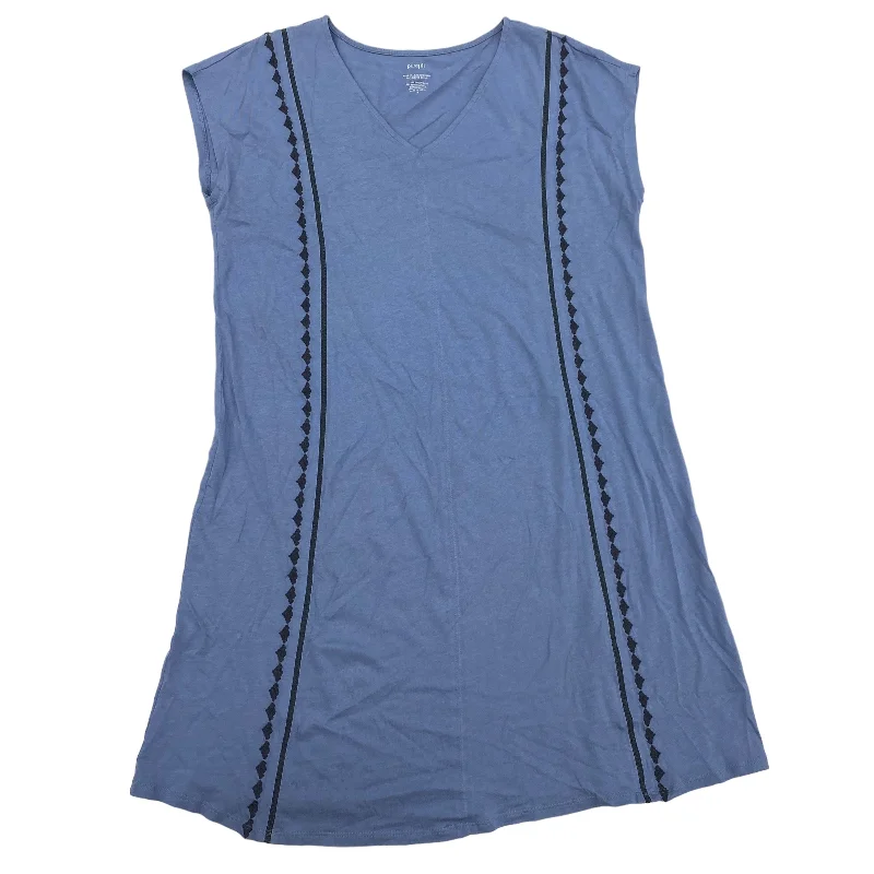 Don’t Miss Out BLUE DRESS CASUAL MIDI by PURE JILL Size:M