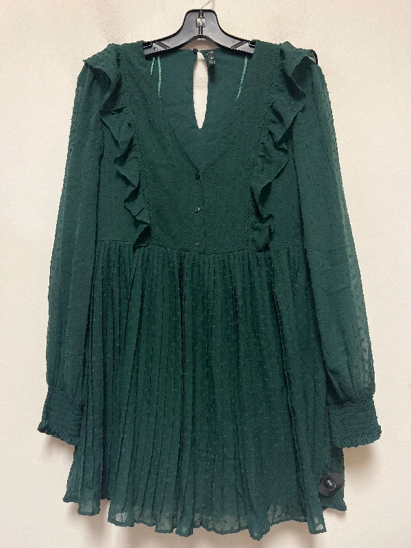 Major Savings Green Dress Casual Short Clothes Mentor, Size S