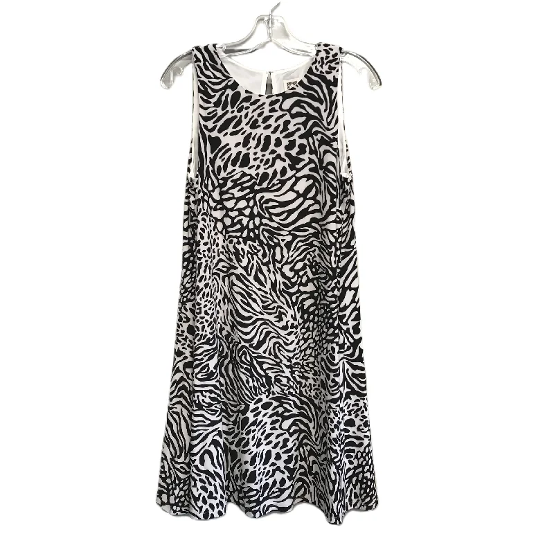 Stock Clearance Black & White Dress Casual Short By Anne Klein, Size: M