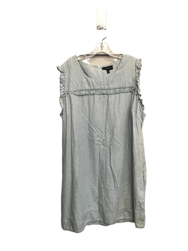 Don't Wait Blue Dress Casual Short By Lane Bryant, Size: 2x