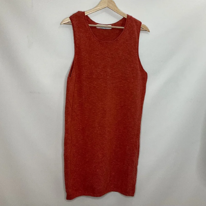 Can't Miss Orange Dress Casual Short Free People, Size L