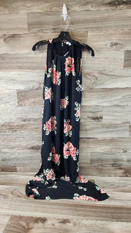 Savings Alert Floral Print Dress Casual Maxi Katherine Barclay, Size Xs