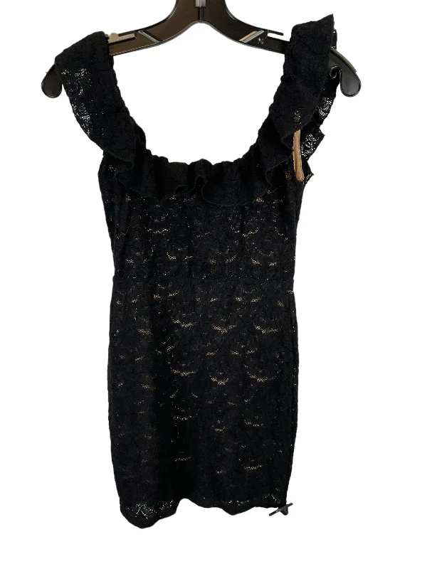 Hurry In Black Dress Casual Short Clothes Mentor, Size S