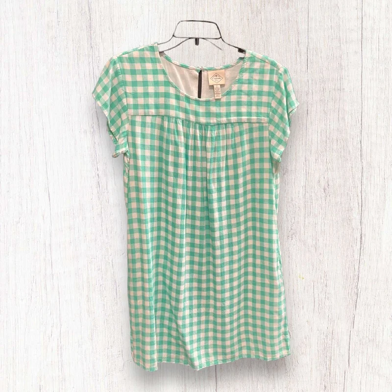 Deal Zone Checkered Pattern Dress Casual Midi St Johns Bay, Size M