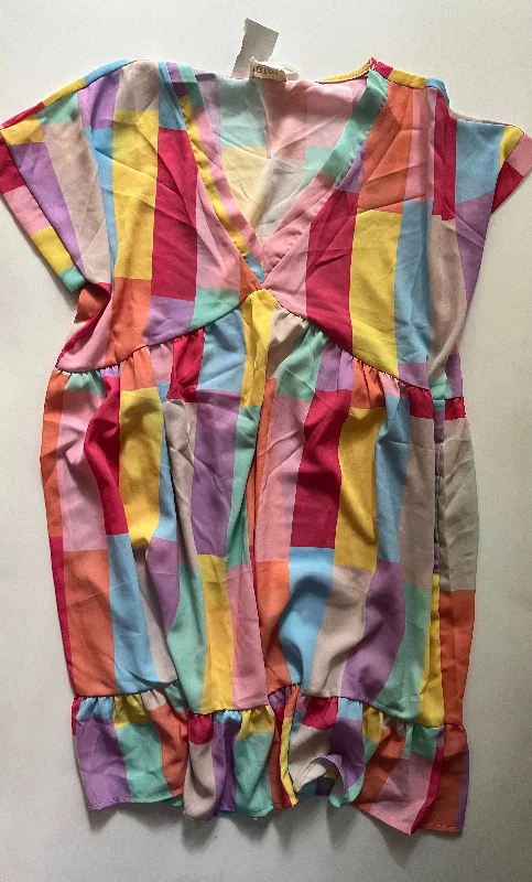 Seasonal Clearance Striped Dress Casual Short Bibi, Size M