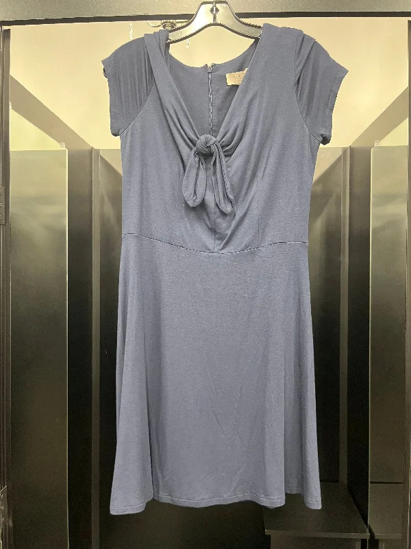 Discount Extravaganza Blue Dress Casual Short Loft, Size Petite
