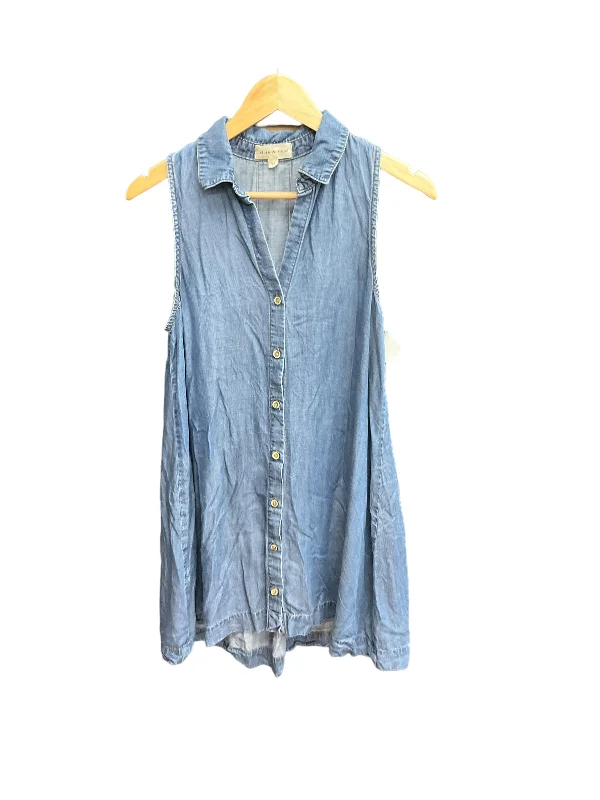 Today Only Blue Denim Dress Casual Short Cloth & Stone, Size Xs