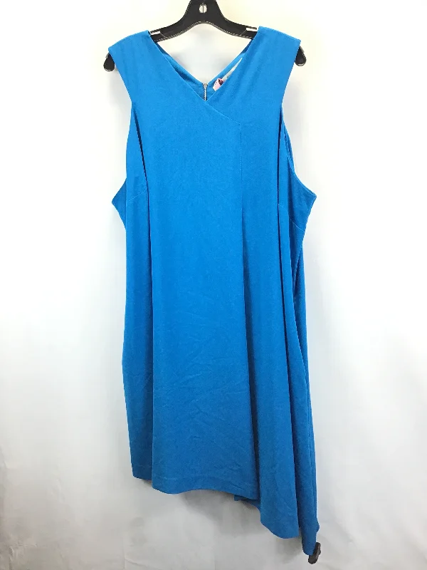 Huge Savings Blue Dress Party Short Rachel Roy, Size 3x
