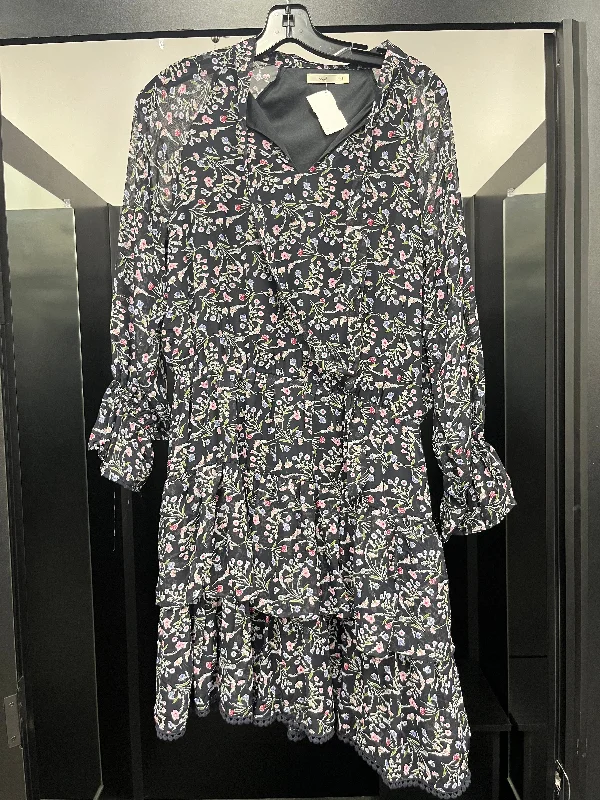 Best Seller Floral Dress Casual Midi Hagel, Size S