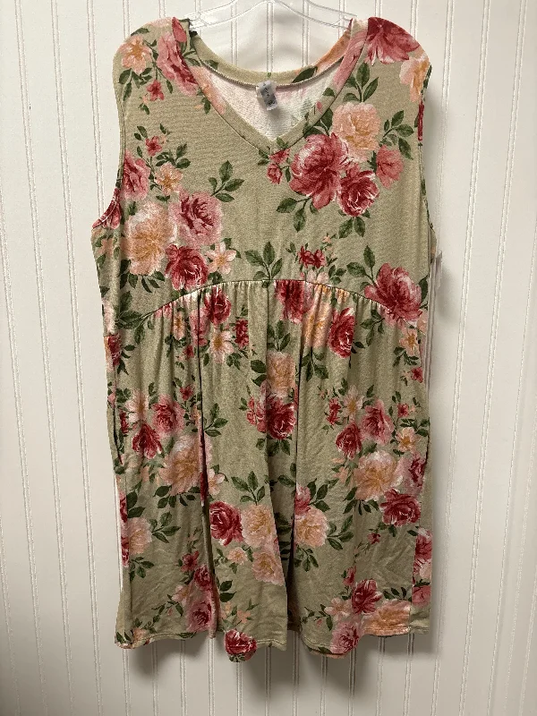 Sale Event Taupe Dress Casual Short Honeyme, Size 1x