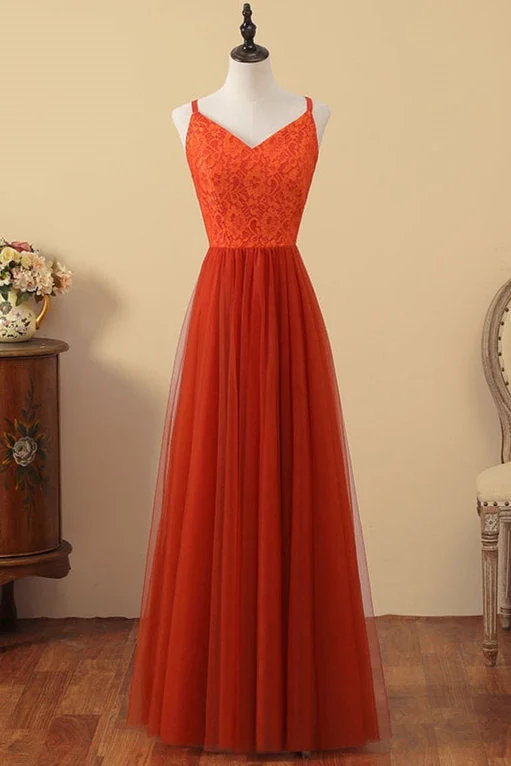 Limited Availability V-Neck Sienna Lace Top Bridesmaid Dress