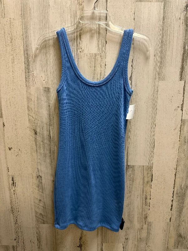 Weekend Deal Blue Dress Casual Short Clothes Mentor, Size S