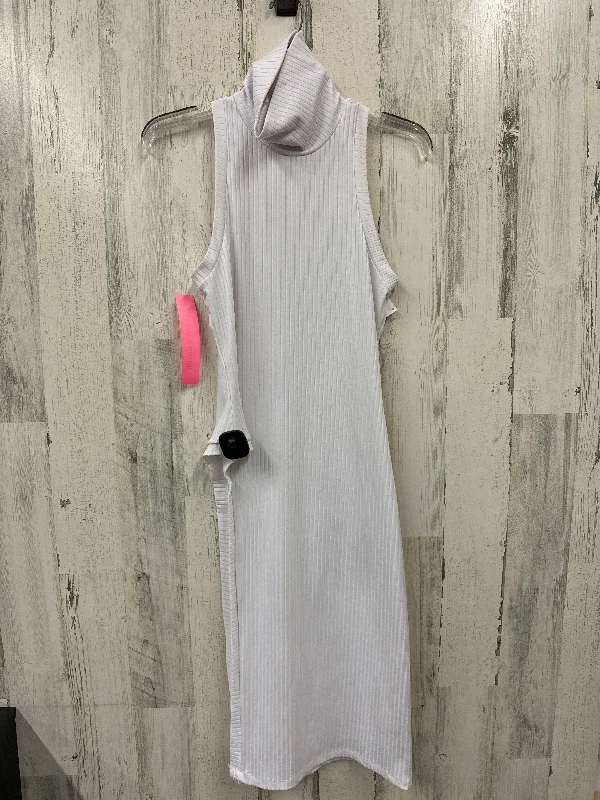 Anniversary Sale White Dress Casual Midi Nasty Gal, Size M