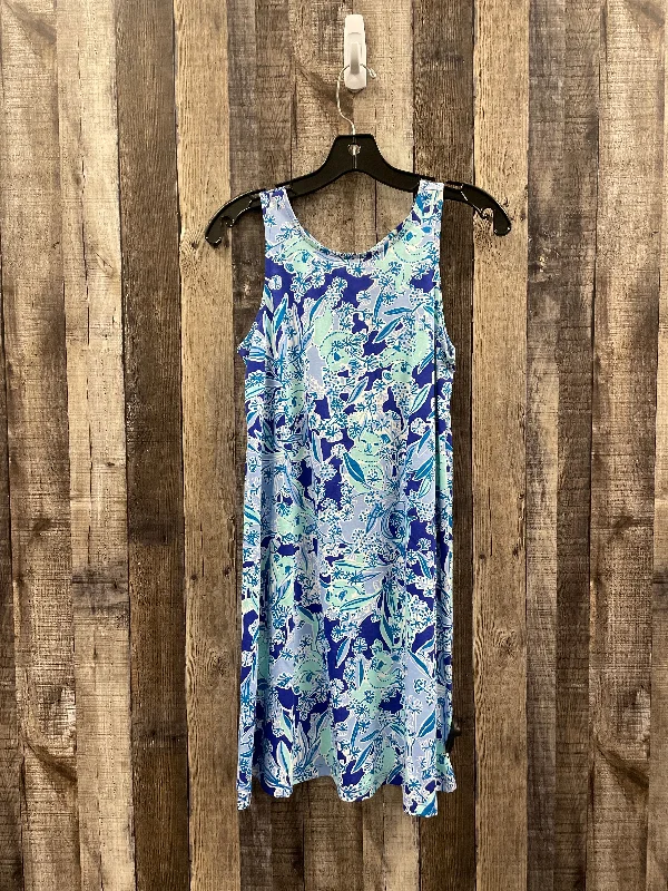 Inventory Reduction Blue Dress Casual Short Lilly Pulitzer, Size Xxs