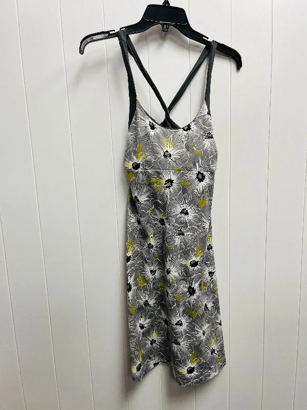 Epic Deals Grey & Yellow Dress Casual Short Patagonia, Size Xs