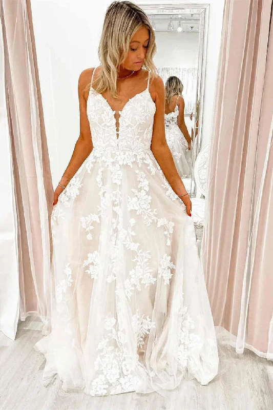 Special Discount Elegant Tulle Appliqued Corset Bodice Wedding Dress